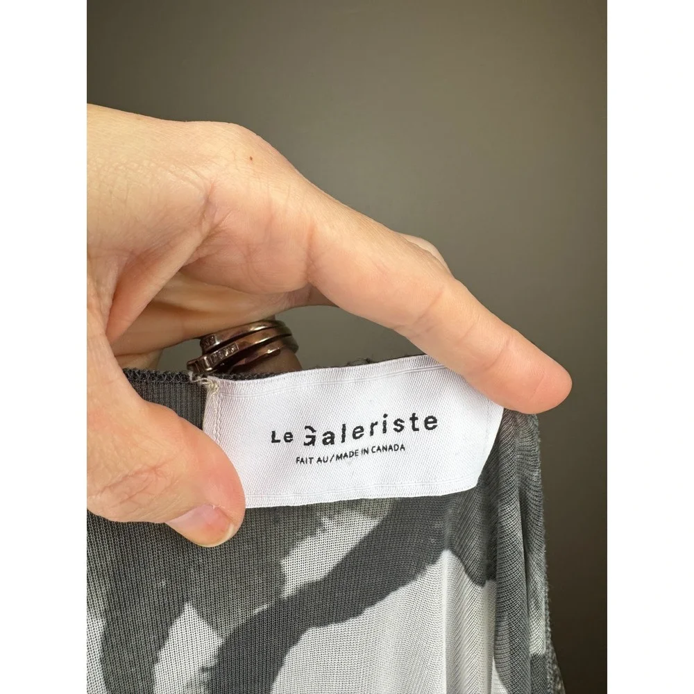 Le Galeriste Abstract Print Kimono‎ Duster One Size